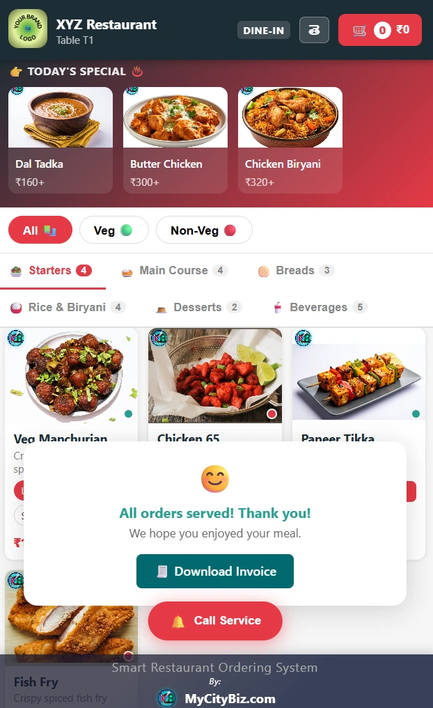 Payment screen with UPI options